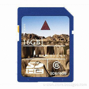 16GB High-speed SD Card for Camera, Recorders, with User-selectable Mechanical Write Protect Switch